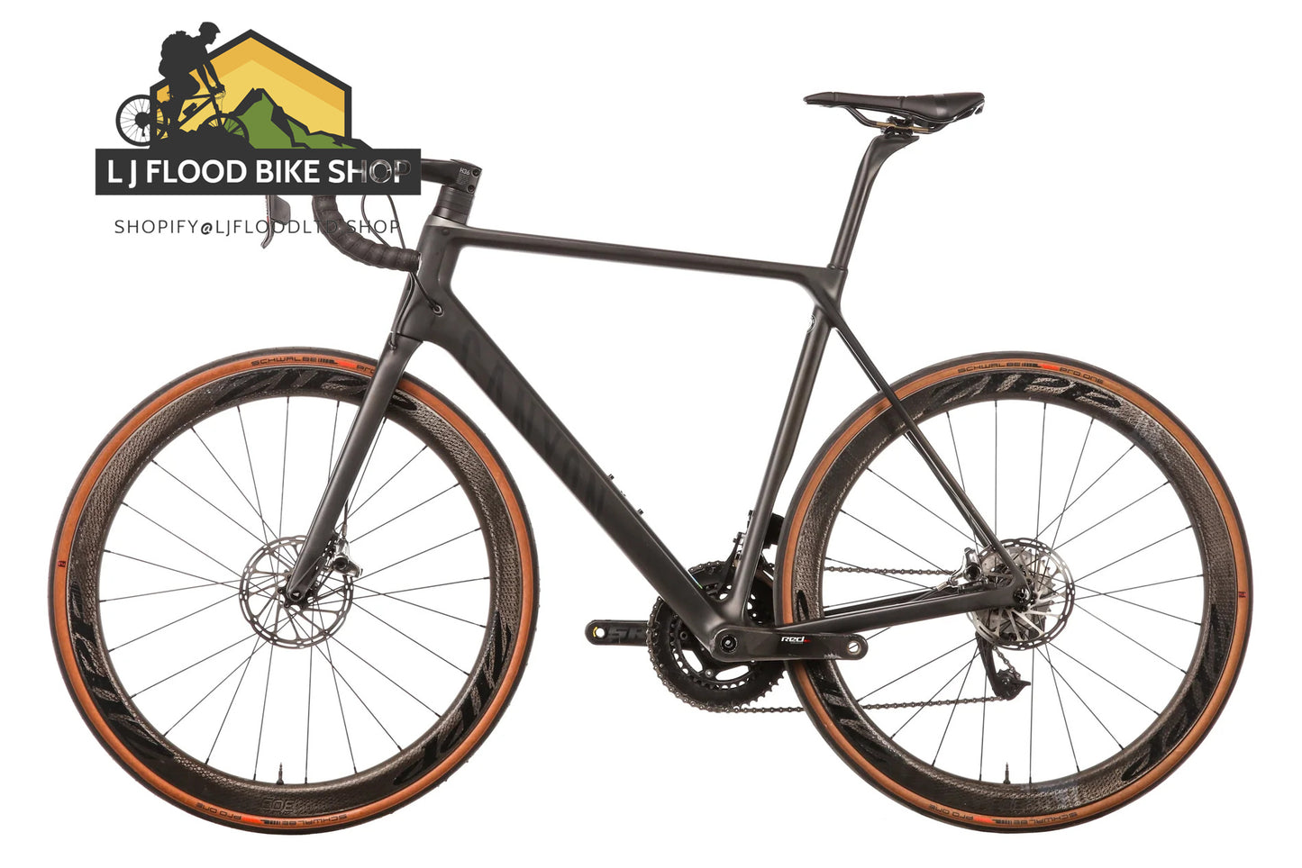 L J FLOOD Canyon Ultimate CF SLX Disc Road Bike